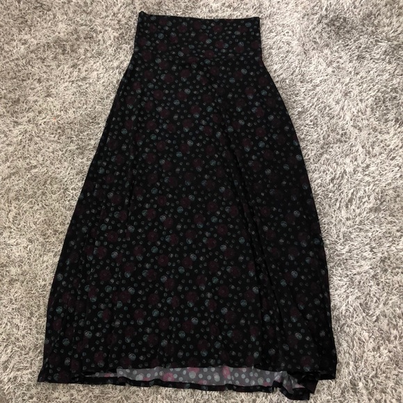 LuLaRoe Dresses & Skirts - LulaRoe Black pink teal skirt.  Small